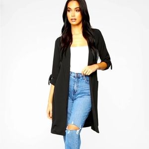 Black long blazer